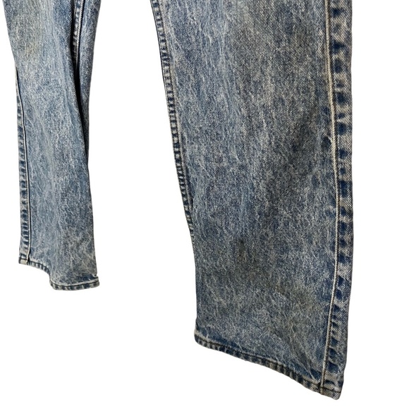 LEVI'S Stone Wash Vintage Brown Leather Tab Made in USA Men's Blue Jeans 38x30 - Picture 11 of 16